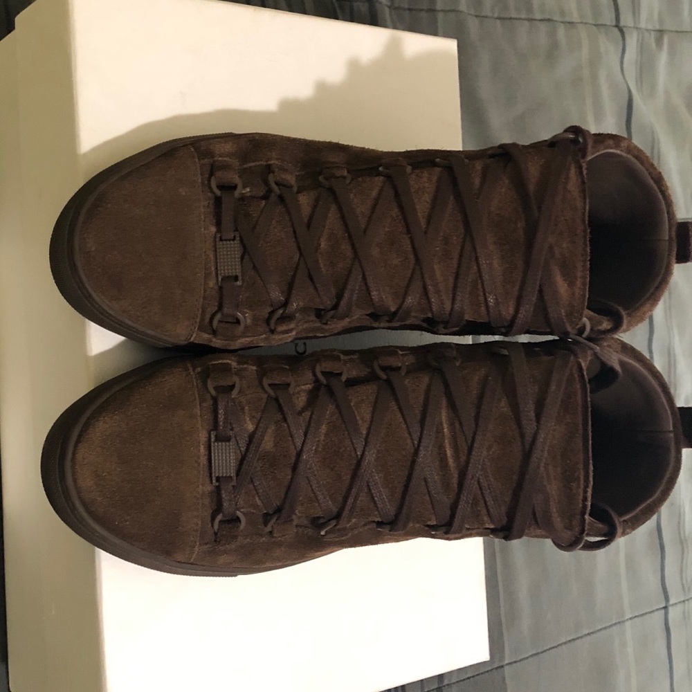 Balenciaga suede arenas